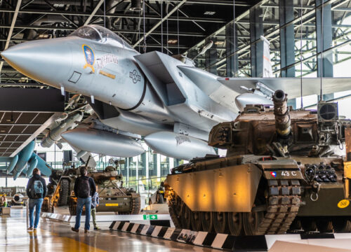 Explore interactive exhibits at the Armed Forces Museum